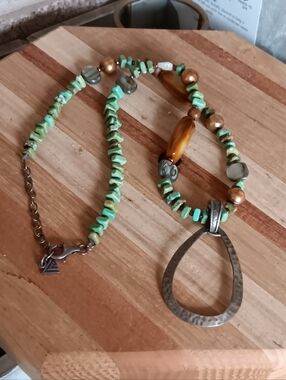 Silpada Mixed Stones Tigers Eye 925 Sterling Silver Necklace